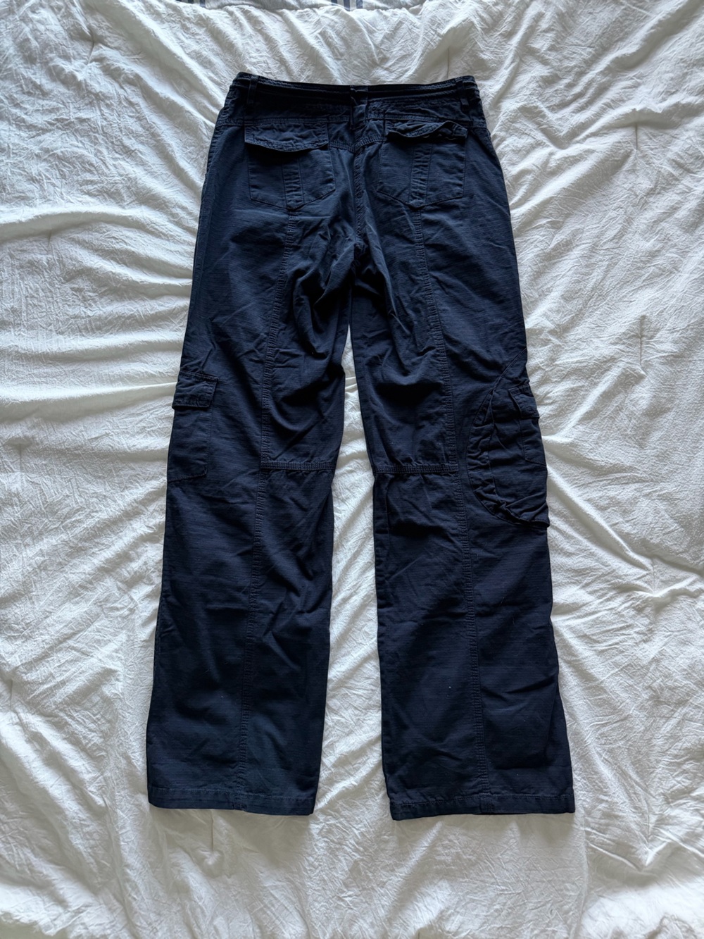 Brandy Melville Kim Cargo Pants - Navy Blue - Picture 3 of 5
